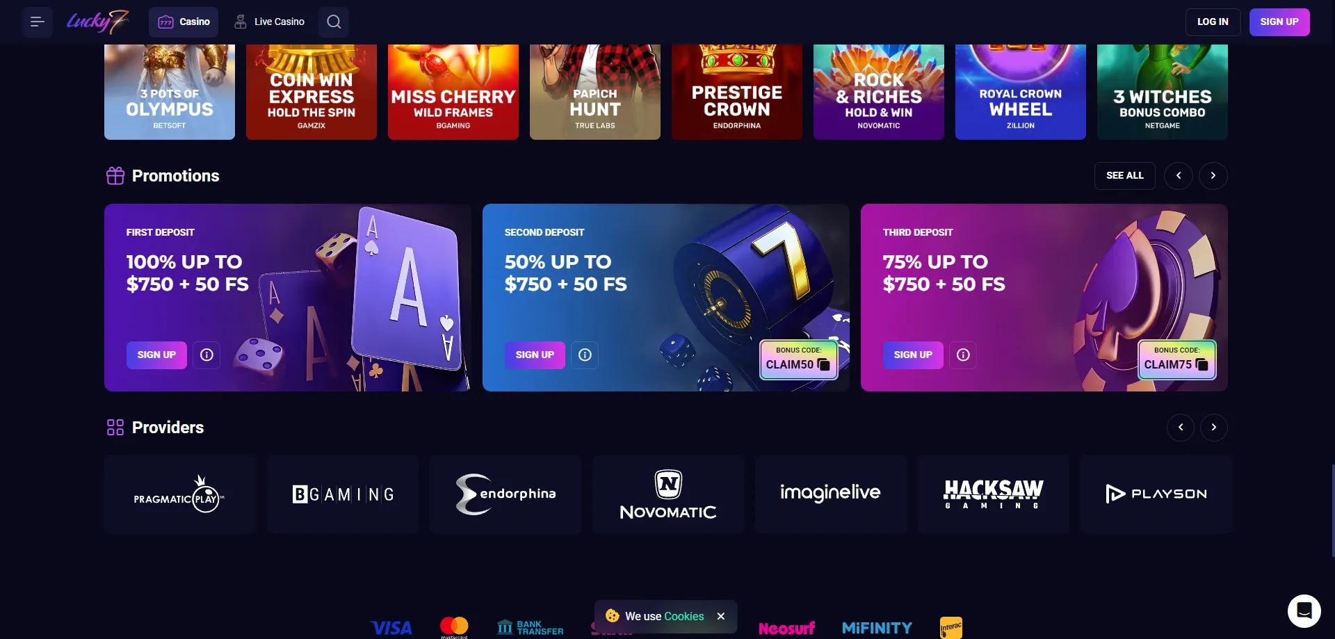 Lucky Seven Casino welcome bonus and ongoing promotions 2026