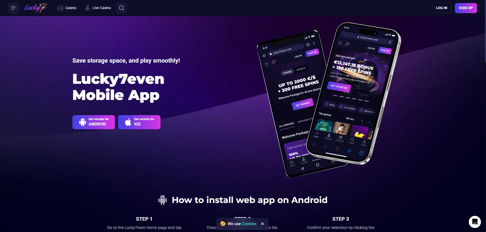 Lucky Seven Casino mobile login — fast access on iOS and Android